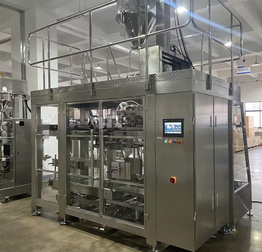 全自動25公斤50kg原料藥包裝機-原（yuán）料藥裝紙板桶包裝機械可抽真空可二次包裝機